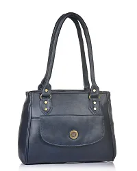 Stylish Women Jennie Faux Leather Handbag Blue Medium-thumb1