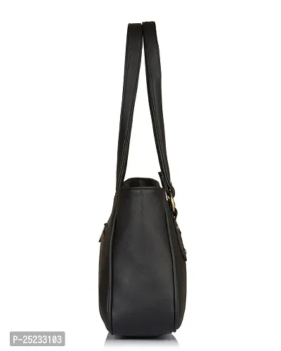 Stylish Women Titanic Faux Leather Handbag Black Medium-thumb4