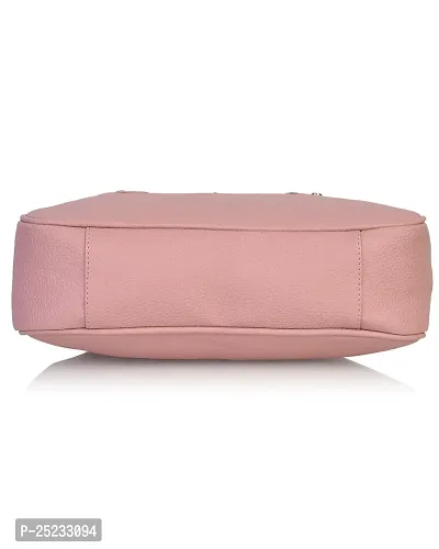 Stylish Women Titanic Faux Leather Handbag Light Pink Medium-thumb5