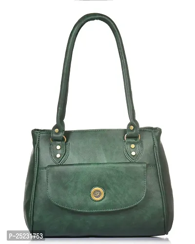 Stylish Women Jennie Faux Leather Handbag Green Medium