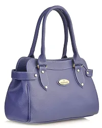 Stylish Faux Leather Handbags For Women 2 Compartments 4 Pockets Blue-thumb1