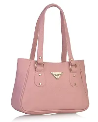 Stylish Women Titanic Faux Leather Handbag Light Pink Medium-thumb1