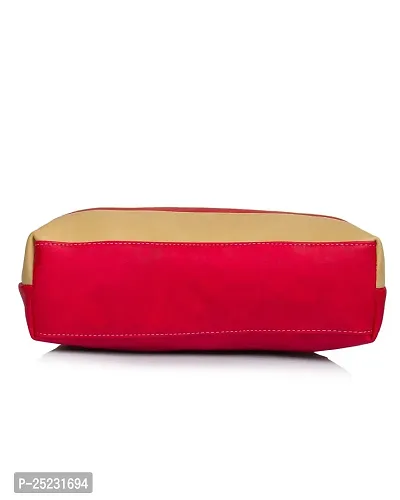 Stylish Women Zara Faux Leather Handbag Red Medium-thumb5