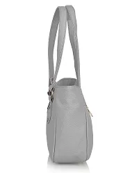 Stylish Women Titanic Faux Leather Handbag Grey Medium-thumb3