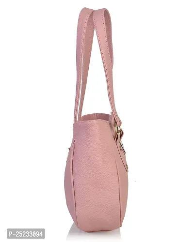 Stylish Women Titanic Faux Leather Handbag Light Pink Medium-thumb4