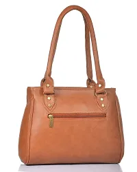 Stylish Women Jennie Faux Leather Handbag Tan Medium-thumb2
