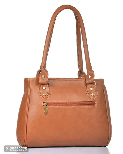 Stylish Women Jennie Faux Leather Handbag Tan Medium-thumb3