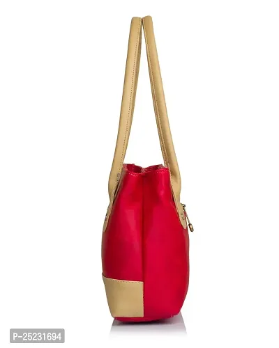 Stylish Women Zara Faux Leather Handbag Red Medium-thumb4