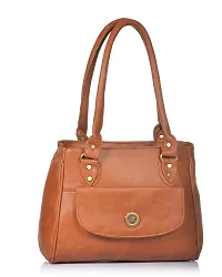 Stylish Women Jennie Faux Leather Handbag Tan Medium-thumb1