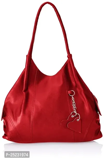Stylish Women Style Diva Faux Leather Handbag Red Large