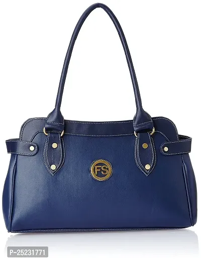 Stylish Women Jessy Stylish Faux Leather Handbag Blue Large