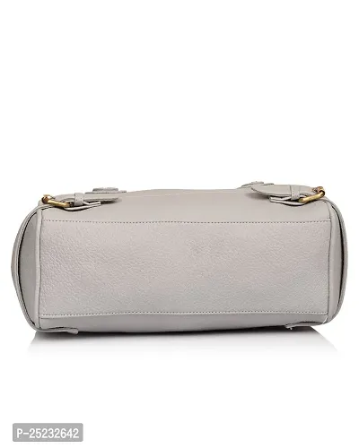 Stylish Women Nightingale Faux Leather Handbag Grey Large-thumb5