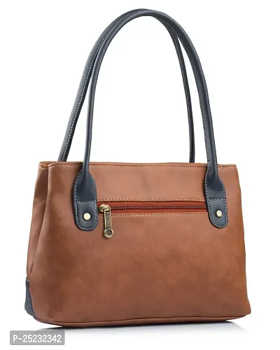 Stylish Women Zara Faux Leather Handbag Tan Medium-thumb3