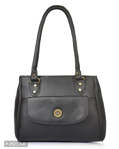 Stylish Women Jennie Faux Leather Handbag Black Medium