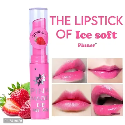 PINNER Fruit Extract Color Changing Pink Magic Lipstick Combo Pack of 4?(PINK, 14 g)-thumb3