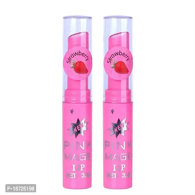 PINNER Fruit Extract Color Changing Pink Magic Lipstick Combo Pack of 2??(PINK, 7 g)