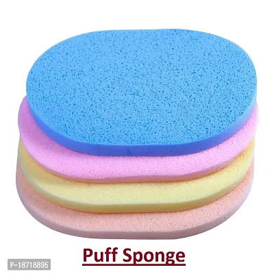 Pinner Face Cleaning Sponge with Headband Face Cleaning Makeup Remover Facial Sponges Soft Pad Puff Multicolor