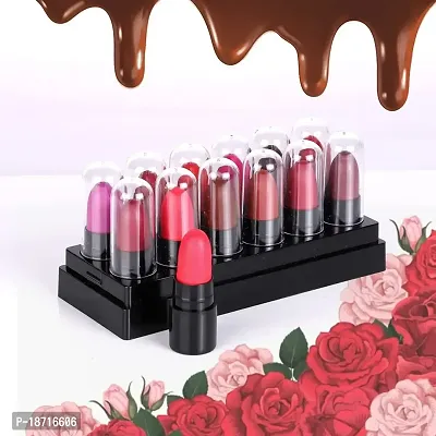 PINNER Mini Pocket Lipstick Combo (Red,Magenta, Mauve, Purple, Peach, Cherry, Nude, Maroon, Brown, Pink, Disco Orange, Chocolate, 17.5 g)