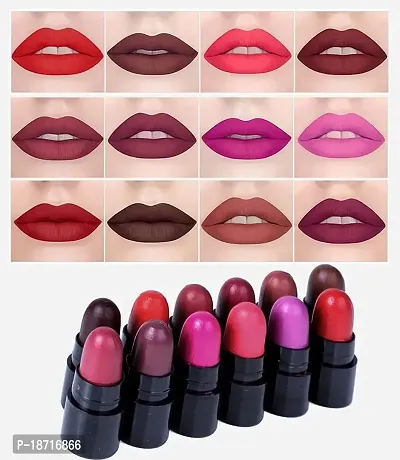 USA Popular Mini Matte Travel Combo Lipstick Pack Of 12 Lipstick-thumb4