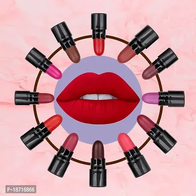 USA Popular Mini Matte Travel Combo Lipstick Pack Of 12 Lipstick-thumb2