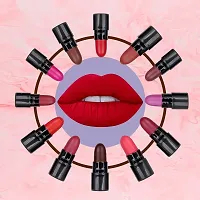 PINNER Mini Pocket Lipstick Combo (Red,Magenta, Mauve, Purple, Peach, Cherry, Nude, Maroon, Brown, Pink, Disco Orange, Chocolate, 17.5 g)-thumb3