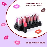 PINNER Mini Pocket Lipstick Set Of 12 Multicolor Lipstick (17.5G)-thumb1