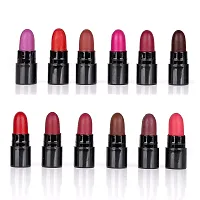 PINNER Mini Pocket Lipstick Combo (Red,Magenta, Mauve, Purple, Peach, Cherry, Nude, Maroon, Brown, Pink, Disco Orange, Chocolate,17.0 g)-thumb1