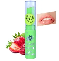 PINNER Fruit Extract Color Changing Green Pink Magic Lipstick Combo Pack of 3??(PINK, 10.5 g)-thumb1