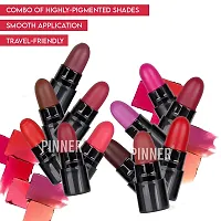 PINNER Mini Pocket Lipstick Combo, Matte Finish, 17.5 g - Multicolor-thumb2