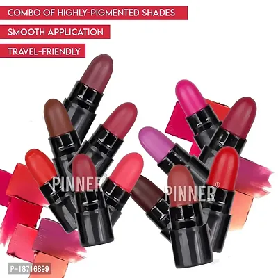 PINNER Mini Pocket Lipstick Combo, Matte Finish, 17.5 g - Multicolor-thumb3