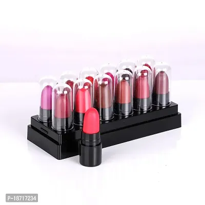 Pinner London Look Matte Mini Lipstick Combo Set Of 12 Multicolor (17.5G)