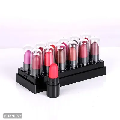 PINNER Mini Pocket Lipstick Combo (Red,Magenta, Mauve, Purple, Peach, Cherry, Nude, Maroon, Brown, Pink, Disco Orange, Chocolate, 17.5 g)