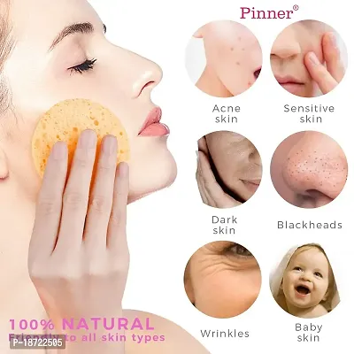 PINNER Facial Sponge Set of 6 Extra Soft Cleaning Facial Sponge-thumb3