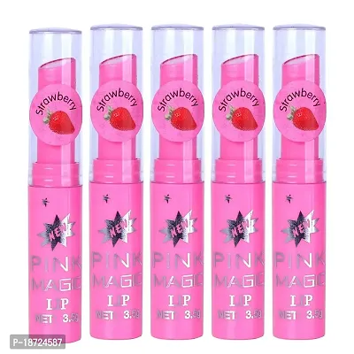 PINNER Fruit Extract Color Changing Pink Magic Lipstick Combo Pack of 5nbsp;(PINK, 17.5 g)