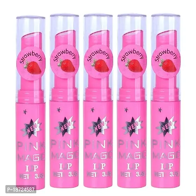 PINNER Fruit Extract Color Changing Pink Magic Lipstick Combo Pack of 5nbsp;(PINK, 17.5 g)-thumb0