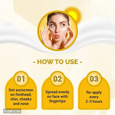 KURAIY Anti-UV Facial Moisturizing Sunscreen SPF50+ Refreshing Primer Body Protection pack of 3-thumb3