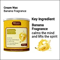 KURAIY Banana Wax for Smooth Hair Removal - 800gm Banana extracts For all skin types Removes Tan, Dead Skin For Arms, Legs and Full body (Pack of 2)-thumb1