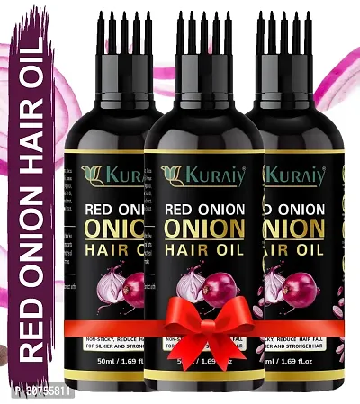 Kuraiy All Type of Hair Problem Herbal Natural Anti Dandruff Hair Oil 100 ML Hair Oil PACK OF 3-thumb0