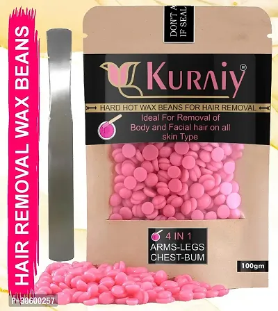 KURAIY Hard Hot Wax Beans for Body Facial Hair Removal 100g-thumb0