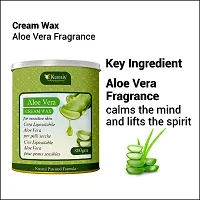 KURAIY Aloevera  Wax for Smooth Hair Removal - 800gm Aloevera  extracts For all skin types Removes Tan, Dead Skin For Arms, Legs and Full body (Pack of 2)-thumb2