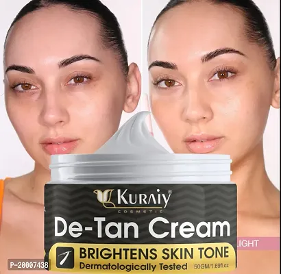 KURAIY De-Tan Cream - Dermatologically Tested - For Tan Removal  (50 g)-thumb0