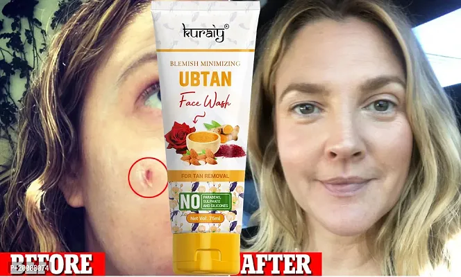 KURAIY Ubtan Facial Cleanser Skin Cleansing Moisturizing Anti Acne Blackhead Remove Skincare Face Wash-thumb0