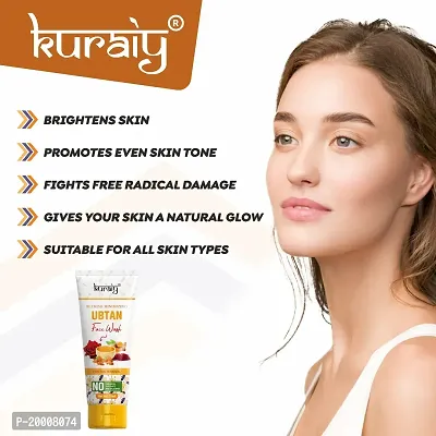 KURAIY Ubtan Facial Cleanser Skin Cleansing Moisturizing Anti Acne Blackhead Remove Skincare Face Wash-thumb2
