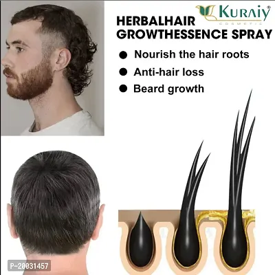 KURAIY Beard Oil 100% Natural Ingredients Growth Oil For Men Beard Grooming Treatment Shiny Smoothing Beard Care-thumb5