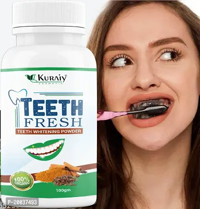 KURAIY Teeth Whitening Activated Carbon Powder Healthy Harmless Bamboo Charcoal Whitening Oral Hygiene Cleaning Teeth Caring 100g-thumb2