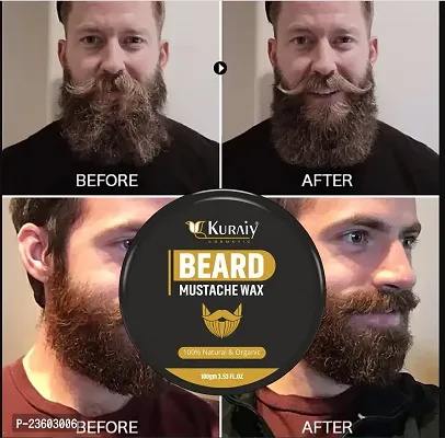 KURAIY NEW Incredible Man Hair  Beard Wax | Strong Hold Hair Styling Wax for Men Hair Wax  (100 g)-thumb0