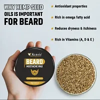KURAIY NEW Hair Moustache Repair Shape Natural Beard Conditioner Balm For Beard Growth And Organic Moustache Wax For Beard Smooth Styling-thumb4