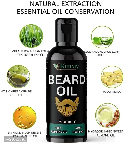 KURAIY Beard Growth Oil 100% Natural Beard Growth Essence Hair Loss Products Beard Care Hair Growth Nourishing Enhancer Beard Care-thumb5