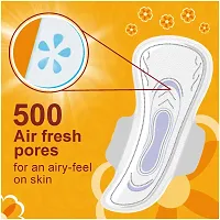 Sanitary Pads for Women with Wings | Dry-net Soft  Comfortable Sanitary Pad for Day  Night Protection (40 Pads Each, 320mm Gel Technology)PACK OF 3-thumb3