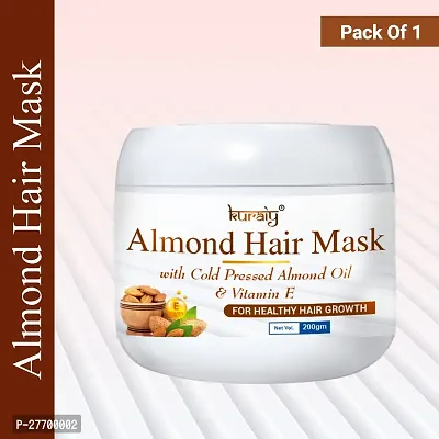 KURAIY ALMOND Hair Mask Hair Root Repair Frizz Moisturizer Smoothing Damaged Hair Nutrition Protein Care